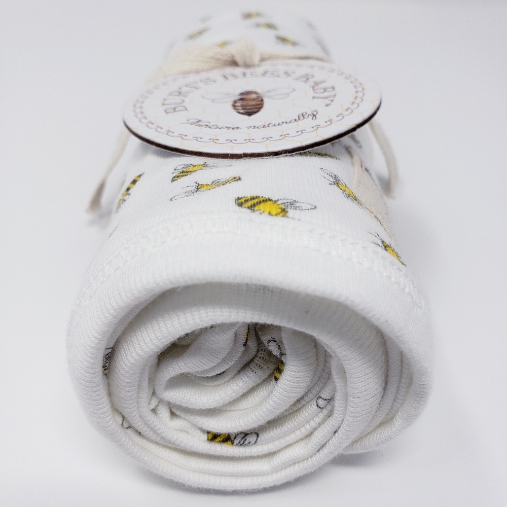 BURT'S BEES Swaddling Blanket 100% Organic Cotton - Picture 4 of 8
